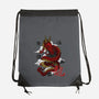 The Dice Dragon-none drawstring bag-ShirtGoblin