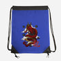 The Dice Dragon-none drawstring bag-ShirtGoblin