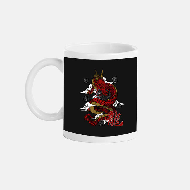 The Dice Dragon-none glossy mug-ShirtGoblin