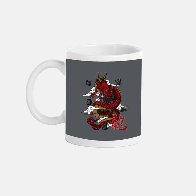 The Dice Dragon-none glossy mug-ShirtGoblin