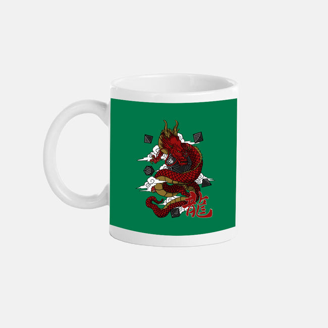 The Dice Dragon-none glossy mug-ShirtGoblin