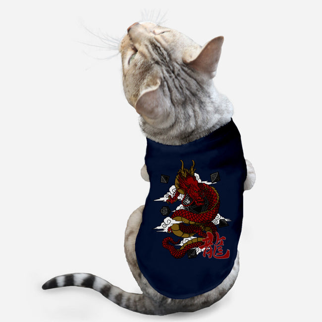 The Dice Dragon-cat basic pet tank-ShirtGoblin