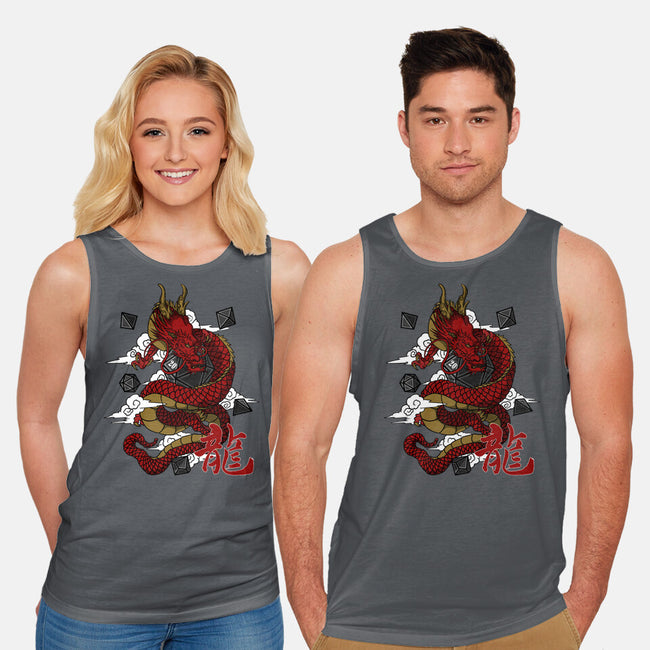 The Dice Dragon-unisex basic tank-ShirtGoblin