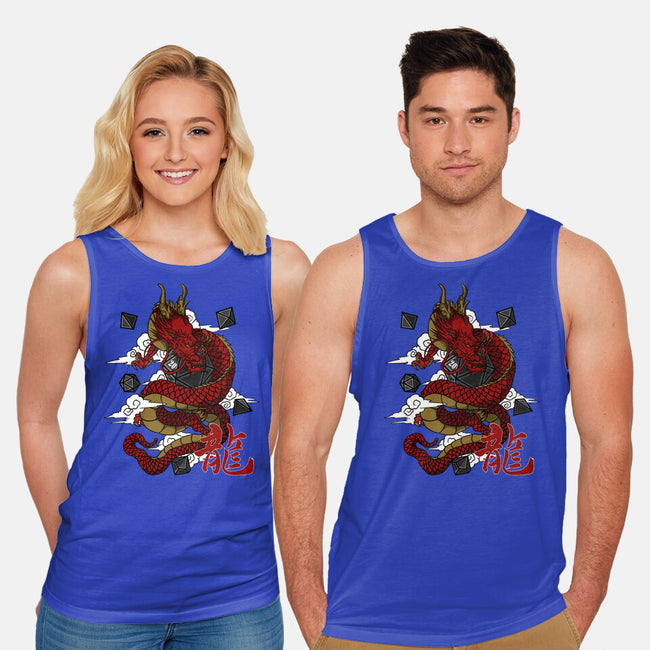 The Dice Dragon-unisex basic tank-ShirtGoblin
