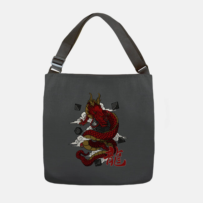 The Dice Dragon-none adjustable tote-ShirtGoblin