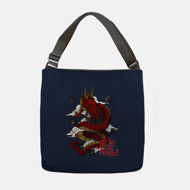The Dice Dragon-none adjustable tote-ShirtGoblin
