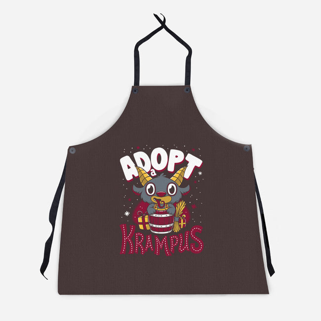 Adopt a Krampus-unisex kitchen apron-Nemons