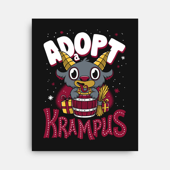 Adopt a Krampus-none stretched canvas-Nemons