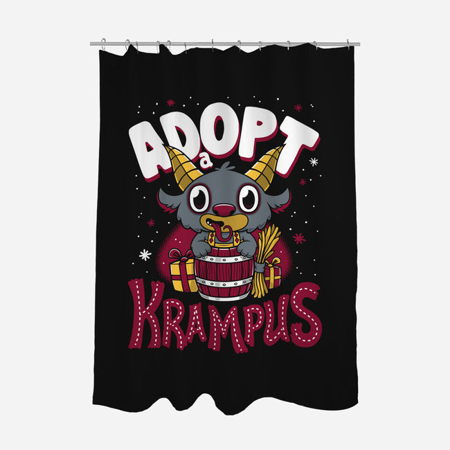 Adopt a Krampus-none polyester shower curtain-Nemons