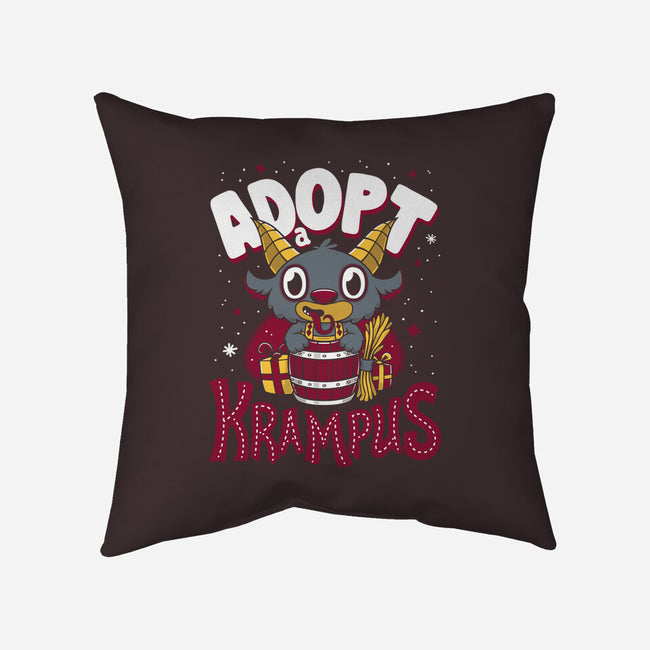 Adopt a Krampus-none removable cover w insert throw pillow-Nemons