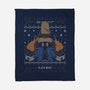 Vivi Black Mage Christmas-none fleece blanket-Alundrart