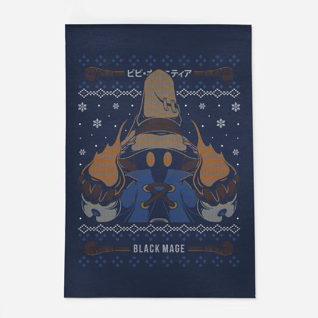 Vivi Black Mage Christmas-none indoor rug-Alundrart