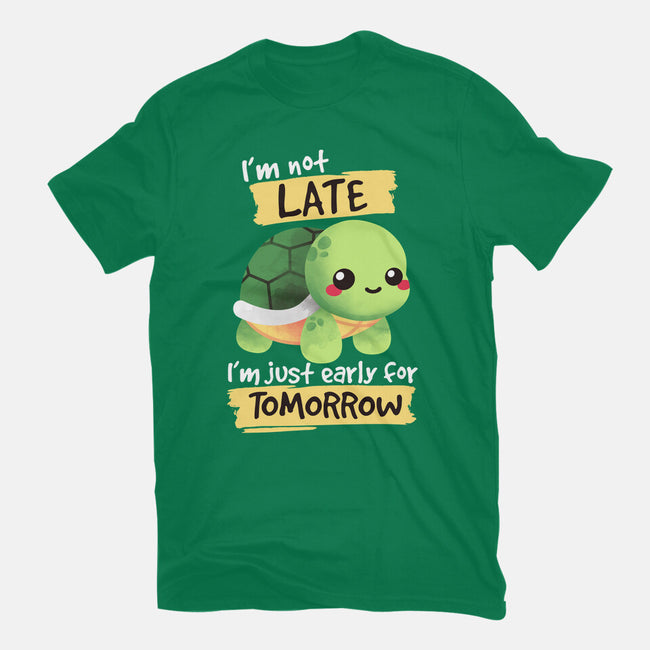 Early For Tomorrow-womens basic tee-NemiMakeit