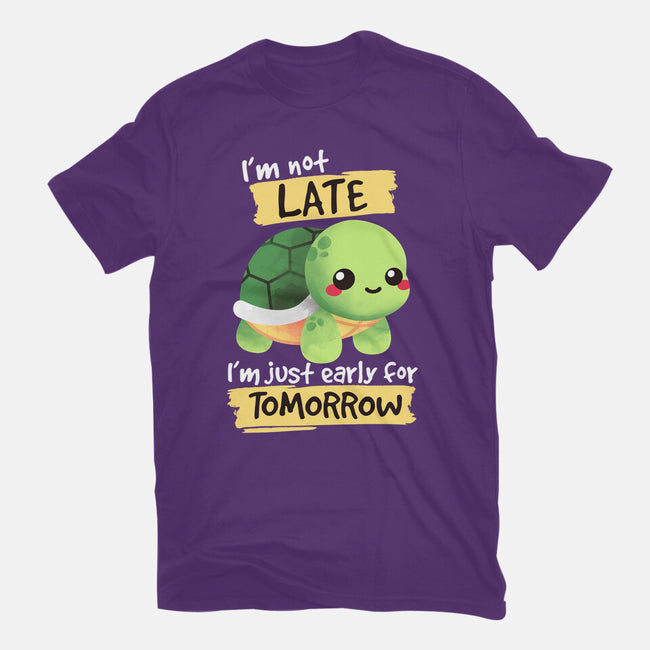 Early For Tomorrow-womens basic tee-NemiMakeit