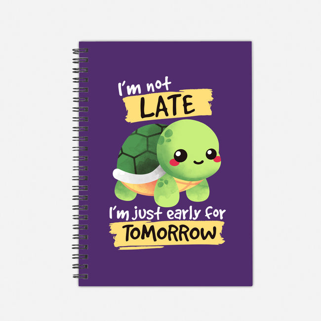 Early For Tomorrow-none dot grid notebook-NemiMakeit