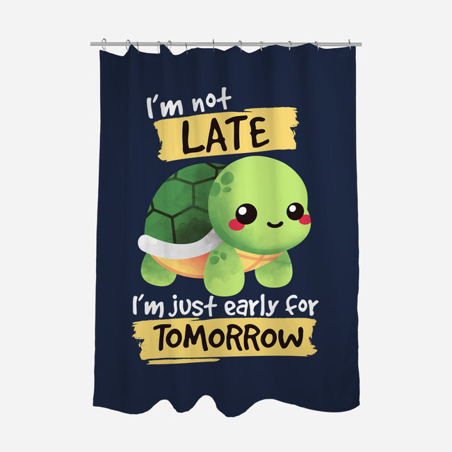 Early For Tomorrow-none polyester shower curtain-NemiMakeit