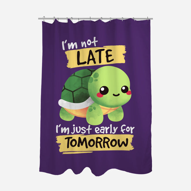Early For Tomorrow-none polyester shower curtain-NemiMakeit