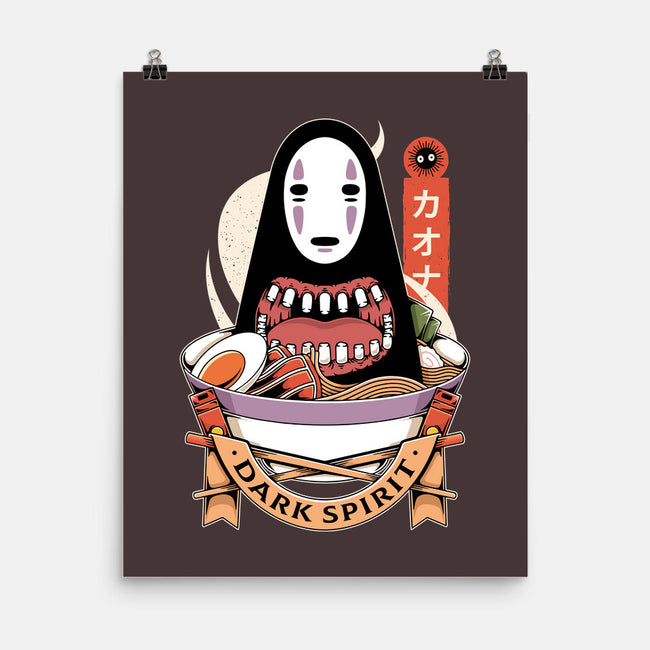 Dark Spirit Ramen-none matte poster-Alundrart