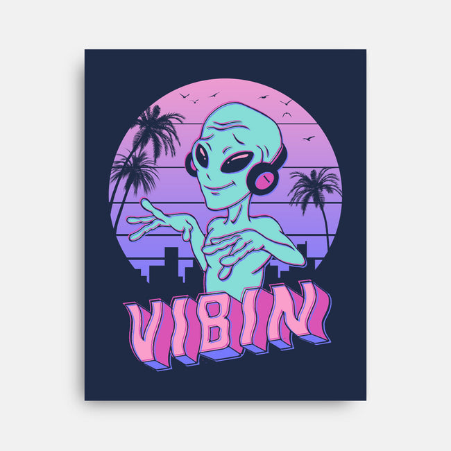 Alien Vibes!-none stretched canvas-vp021