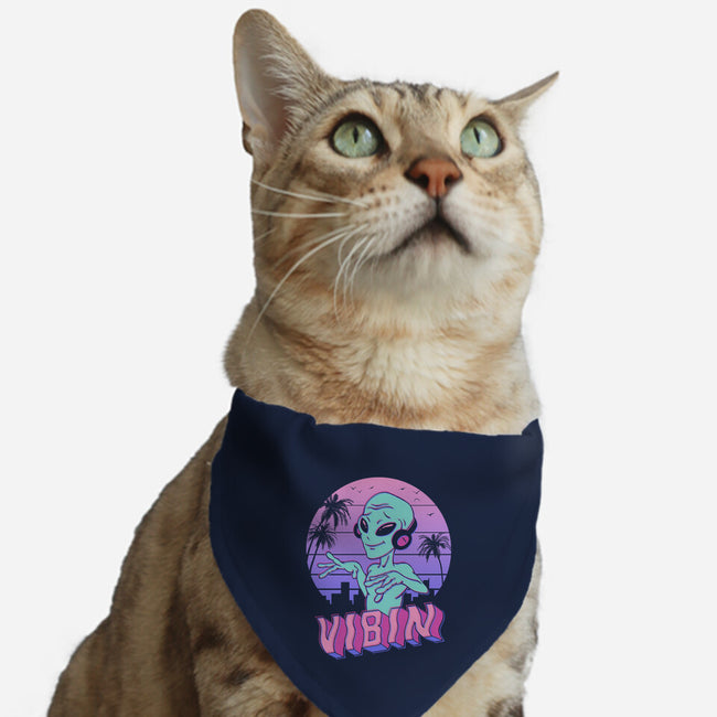 Alien Vibes!-cat adjustable pet collar-vp021