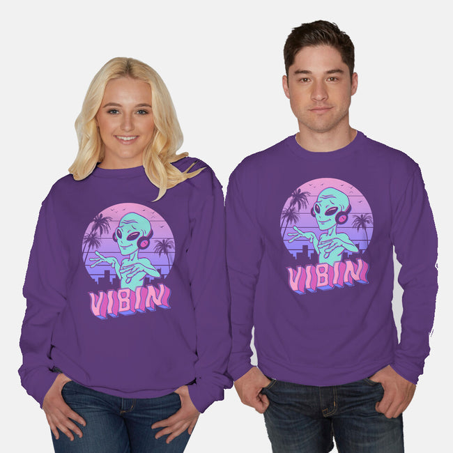 Alien Vibes!-unisex crew neck sweatshirt-vp021