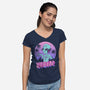 Alien Vibes!-womens v-neck tee-vp021