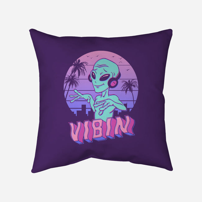 Alien Vibes!-none removable cover w insert throw pillow-vp021
