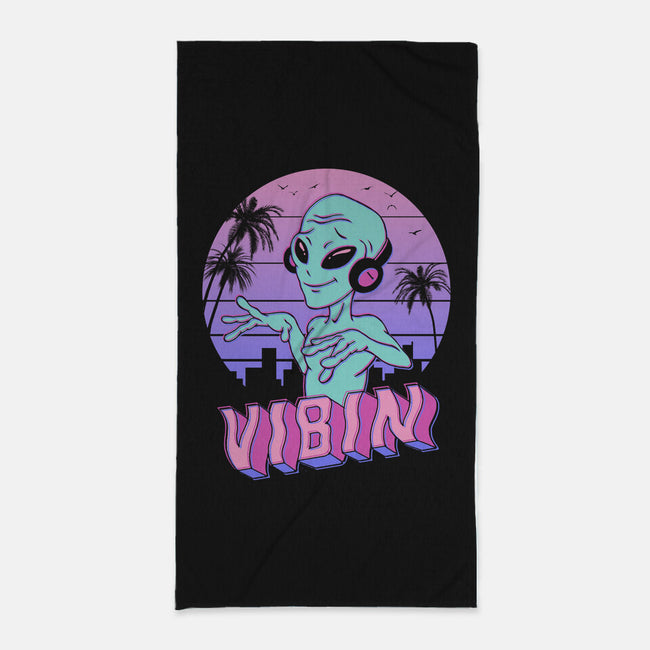 Alien Vibes!-none beach towel-vp021