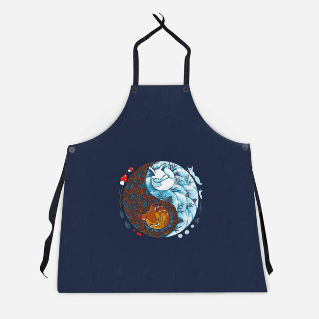 Winter Buddies-unisex kitchen apron-Vallina84