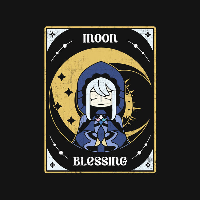 Moon Blessing-womens fitted tee-Logozaste