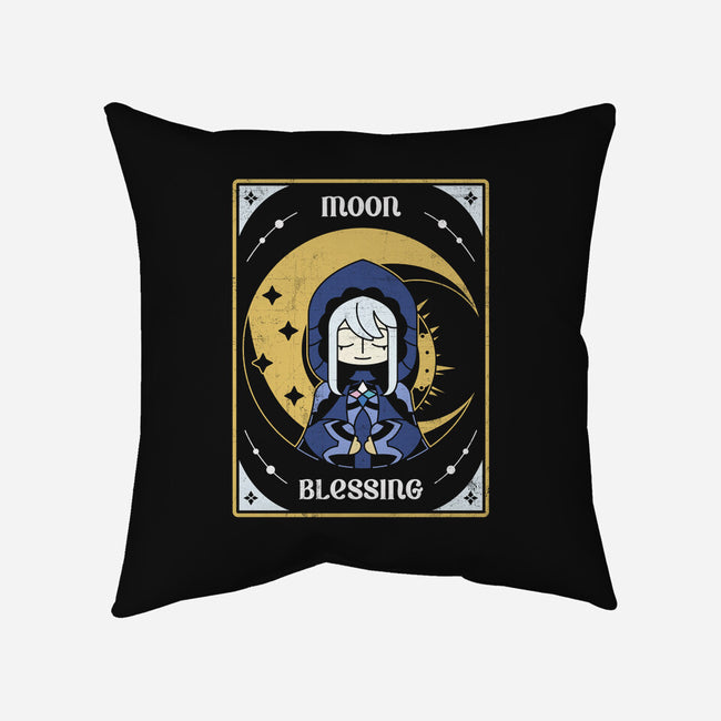 Moon Blessing-none removable cover throw pillow-Logozaste