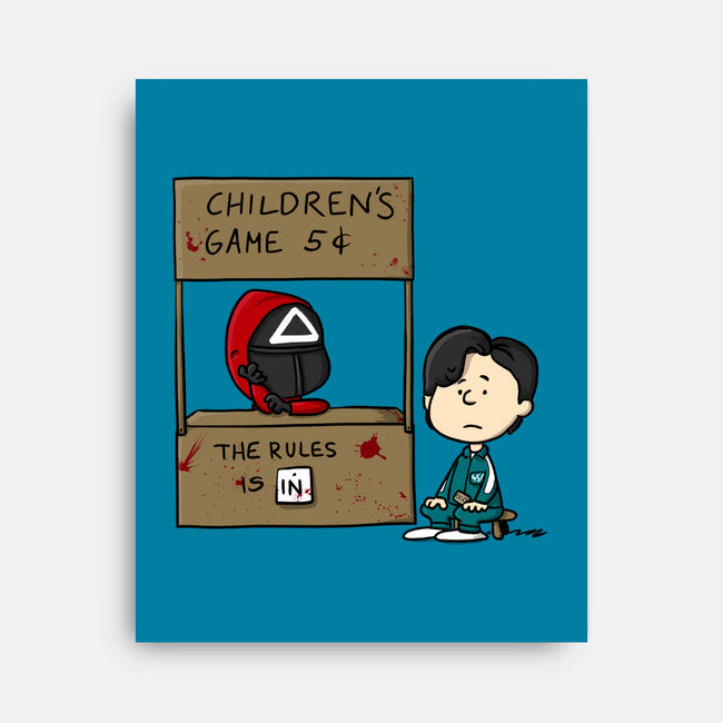 Childrens Game-none stretched canvas-MarianoSan