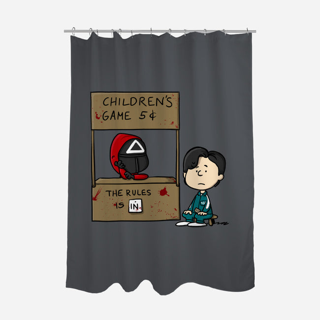 Childrens Game-none polyester shower curtain-MarianoSan