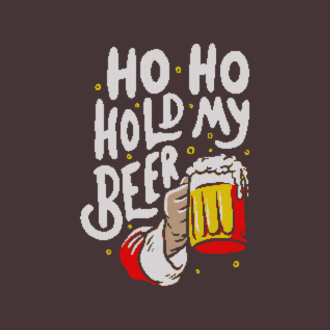 Ho Ho Hold My Beer-none removable cover w insert throw pillow-eduely