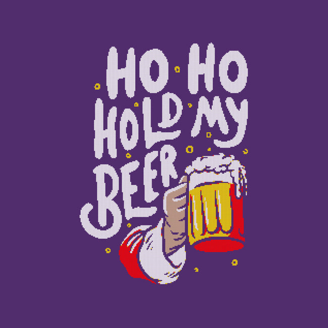 Ho Ho Hold My Beer-none removable cover w insert throw pillow-eduely