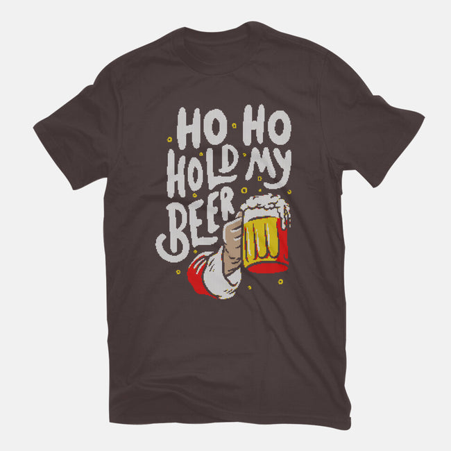 Ho Ho Hold My Beer-womens basic tee-eduely