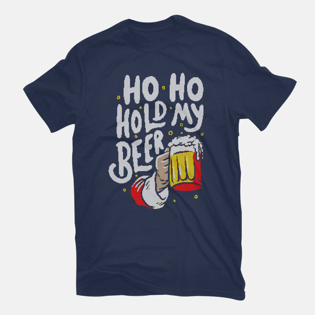 Ho Ho Hold My Beer-unisex basic tee-eduely