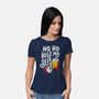 Ho Ho Hold My Beer-womens basic tee-eduely