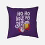 Ho Ho Hold My Beer-none removable cover w insert throw pillow-eduely