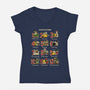 12 Days Of Catmas-womens v-neck tee-krisren28