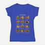 12 Days Of Catmas-womens v-neck tee-krisren28