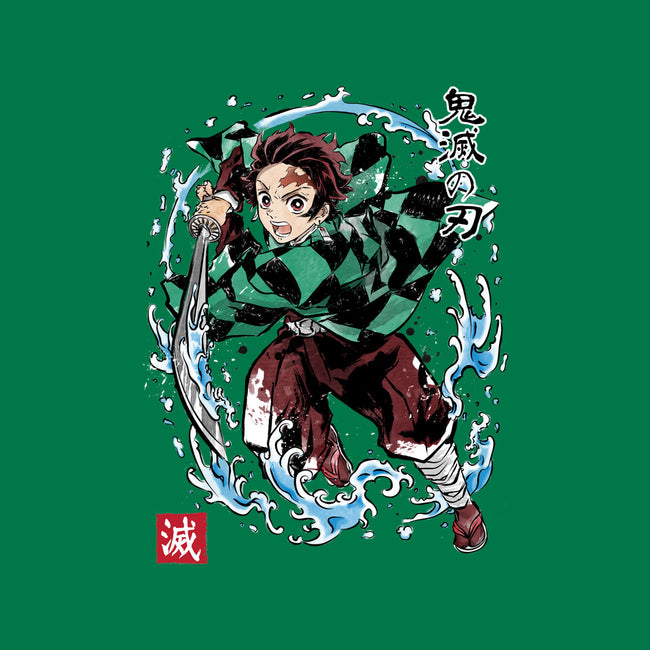 Tanjiro Sumi-E-none removable cover w insert throw pillow-DrMonekers