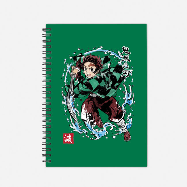 Tanjiro Sumi-E-none dot grid notebook-DrMonekers