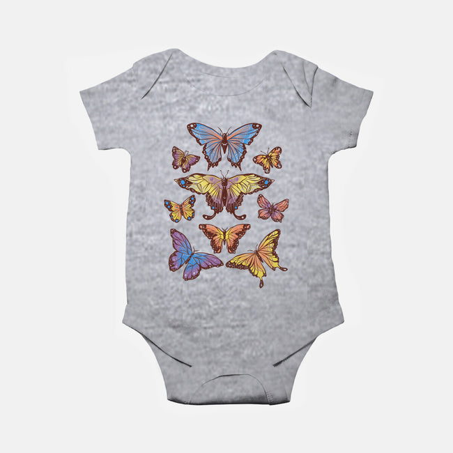 Butterflies-baby basic onesie-eduely