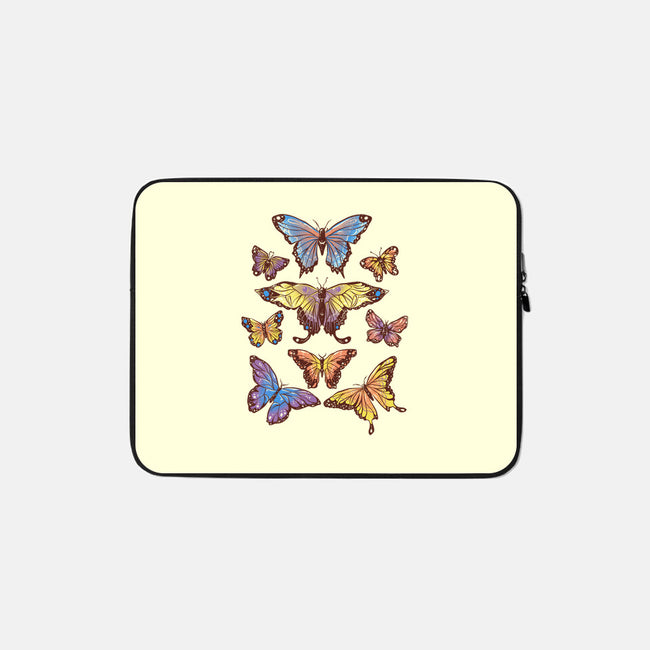 Butterflies-none zippered laptop sleeve-eduely