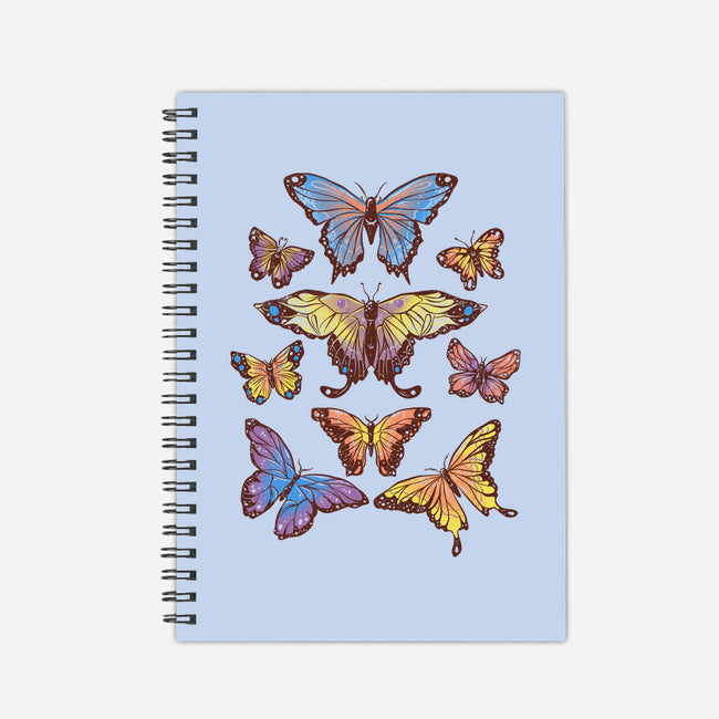 Butterflies-none dot grid notebook-eduely