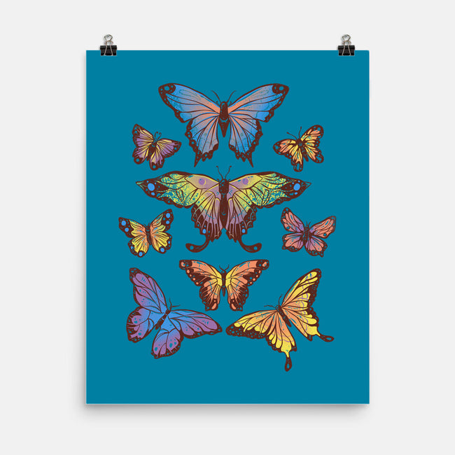 Butterflies-none matte poster-eduely