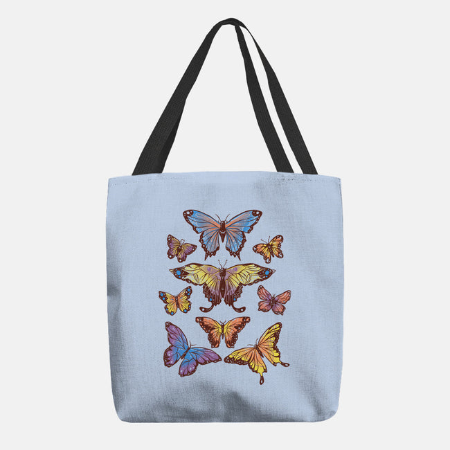 Butterflies-none basic tote-eduely