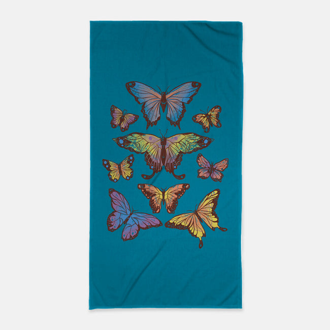 Butterflies-none beach towel-eduely