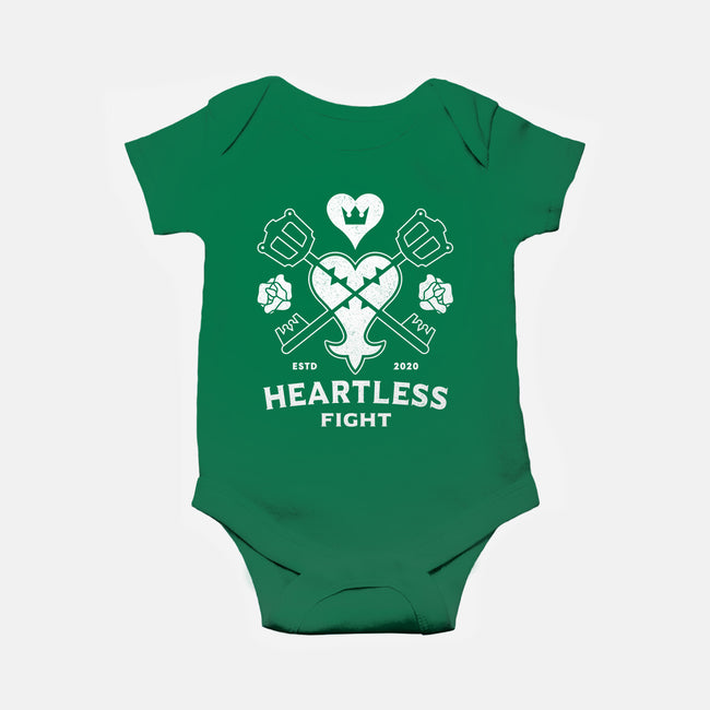 Keyblade Vs. Heartless-baby basic onesie-Logozaste